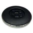 IRIS80 - 2 USB Charger (1USBC2) schwarz matt