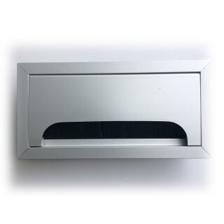 Kabelauslass mit abgerundetem Deckel, Alu 80x160x25 mm...