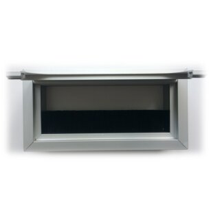 Kabelauslass mit abgerundetem Deckel, Alu 80x160x25 mm...