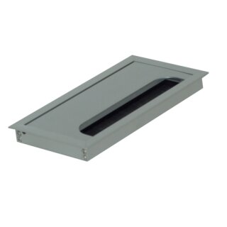 Kabelauslass mit abgerundetem Deckel, Alu 80x240x13 mm...