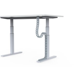 Kabelkette 130 cm silber