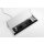 Kabelwippe mit beidseitiger &Ouml;ffnung, Alu / Kunststoff grau, B&uuml;rstendichtung schwarz 345 x175x50 mm grau