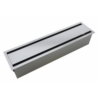 Flapbox  605 x 150 mm silber
